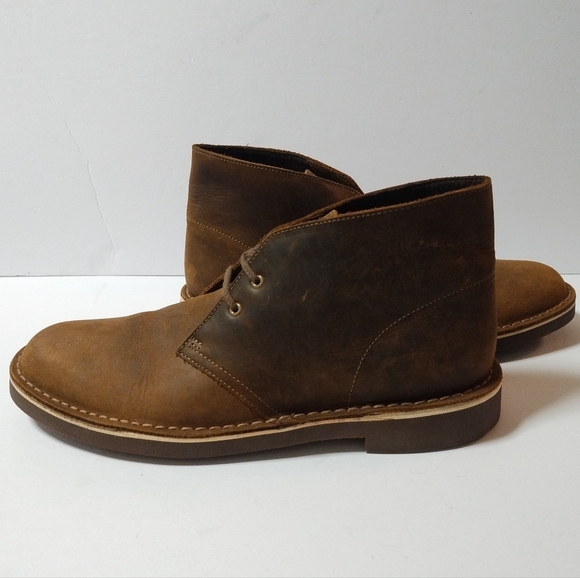 Clarks Men\'s Bushacre Leather Chukka Boots Size 11M